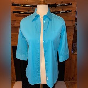 🆕 FAÇONNABLE 3/4 Sleeve Button Down Shirt